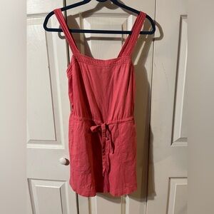 GAP Shorts Romper Adjustable Straps Drawstring Waist Pockets Size 0